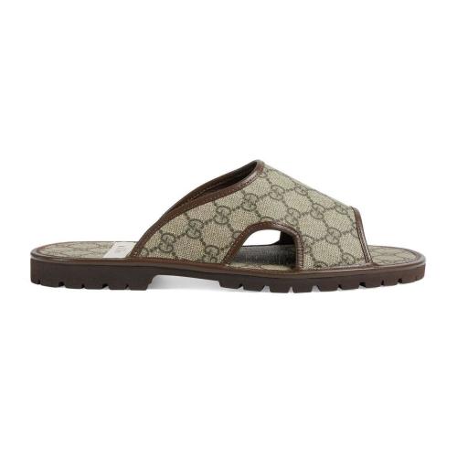  GUCCI古驰 22年秋冬 男士 男士GG Supreme_人造帆布凉鞋 624879 96G60 9762