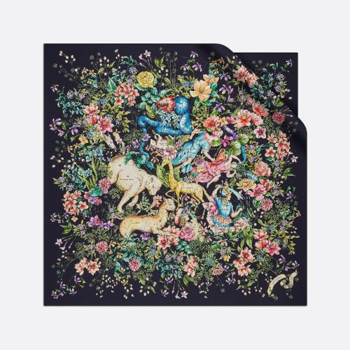  DIOR迪奥 22年秋冬 女士 围巾 Dior 印花方巾 24NCO090I603_C581