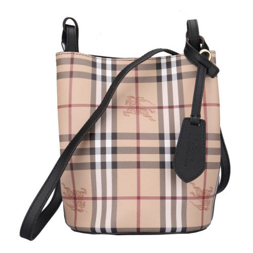 BURBERRY/博柏利  巴宝莉女包女士棕色 黑色时尚百搭斜挎包水桶包单肩包  40571581