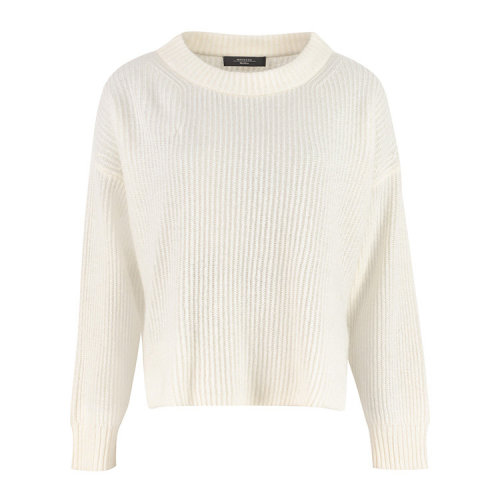 MaxMara/麦丝玛拉 女士白色时尚休闲针织衫 LOTUS 001