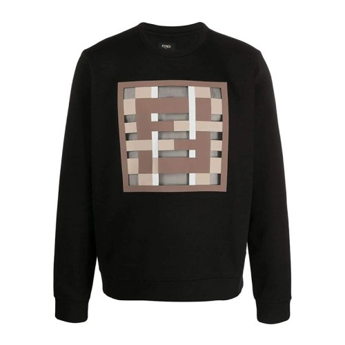  FENDI/芬迪 男士黑色棉质卫衣 FY0178 ABQX F0QA1 PLFSX