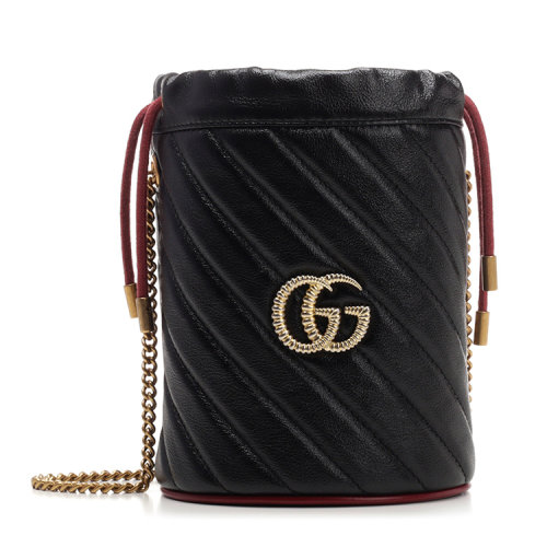 GUCCI/古驰  古琦女包 女士黑色牛皮革斜挎包 573817 0OLPX 8277 HKY0011N