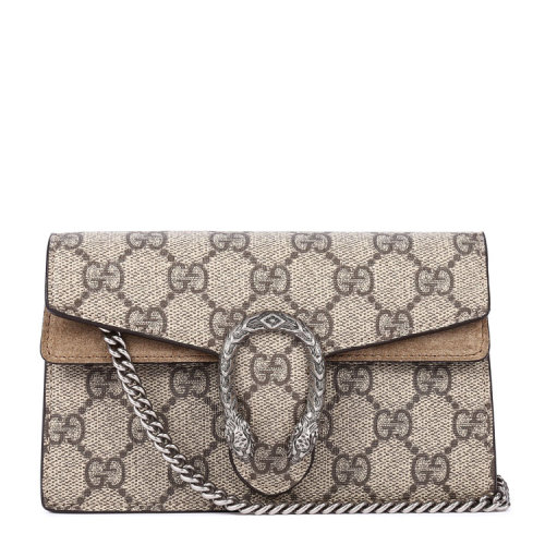 GUCCI/古驰 单肩包 Dionysus系列高级人造帆布超迷你手袋 帆布/配皮 476432 KHNRN