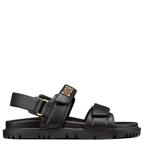 DIOR/迪奥 DiorAct系列 女士黑色小羊皮凉鞋KCQ547LAB_S900