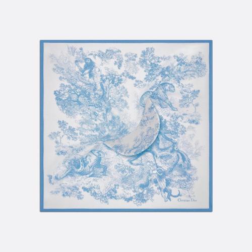  DIOR迪奥 22年秋冬 女士 帽子 Visiere en soie Toile de Jouy Sauvage 21JOU150I602_C520