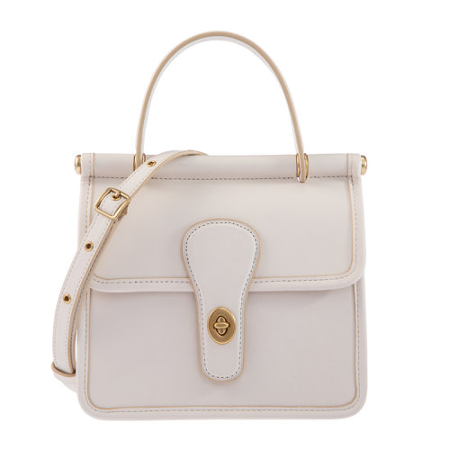 COACH/蔻驰【专柜款】Willis系列18女士纯色鞣制皮革旋锁开合单肩包斜挎包手提包女包 5789 多色可选