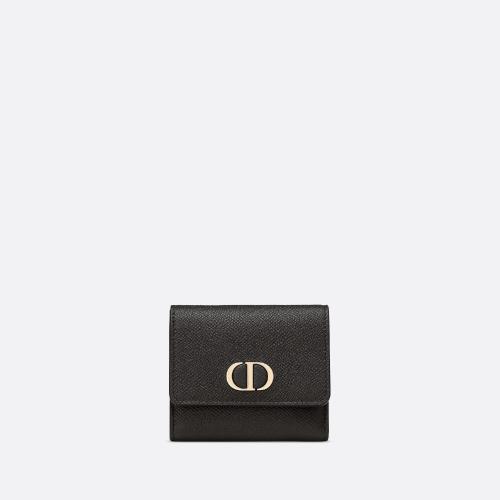  DIOR迪奥 22年秋冬 女士 钱包 钱包-黑色粒面牛皮革 S2057OBAE_M900 预定商品1-3周发货