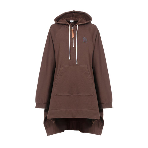 LOEWE/罗意威 女卫衣 Rtw Precol系列棉质长款加绒超大连帽卫衣 S6299340PC