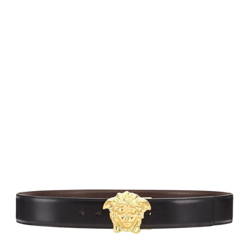 VERSACE 范思哲 男士 黑色牛皮美杜莎头像板扣休闲腰带 男士腰带DCU6705-DVTPH-D41FH