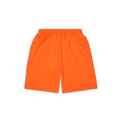  BALENCIAGA巴黎世家 22年秋冬 男士 短裤 Mens Bb Corp Sweat Shorts in Orange 674591TKVB571
