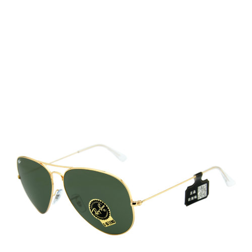 Ray-Ban/雷朋 太阳镜 经典 飞行员 大框 男女款 玻璃镜片 潮流 时尚 复古 墨镜  RB3025-001-62 Ray-Ban雷朋
