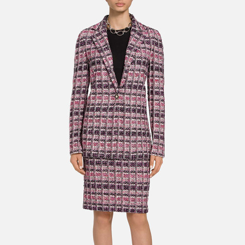 St.John/盛蔷粗花呢翻领女士夹克K61Z071