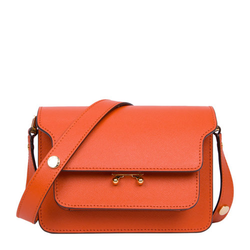 MARNI/玛尼 Trunk系列 女士牛皮单肩包手提包挎包风琴包