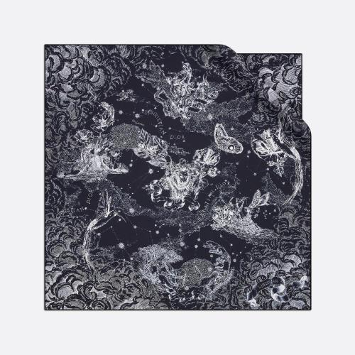  DIOR迪奥 22年秋冬 女士 围巾 Dior 印花方巾 24CON090I606_C585
