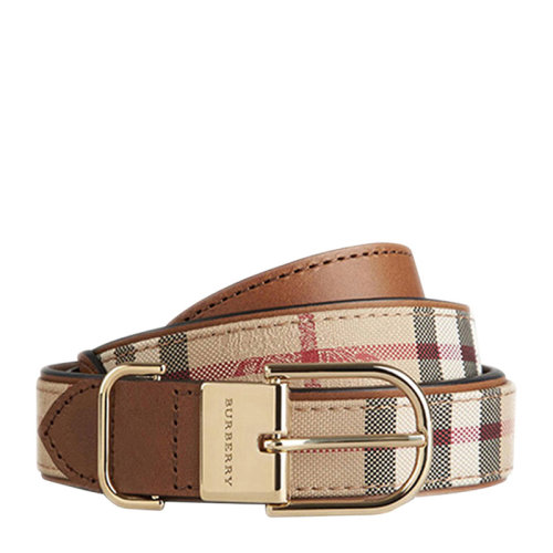 BURBERRY/博柏利 女士Ewell经典格纹针扣式商务休闲腰带皮带 3943106