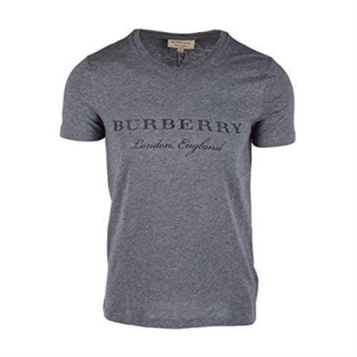 BURBERRY/博柏利 巴宝莉T恤 品牌字母LOGO 时尚 棉质灰色短袖T恤 4050750