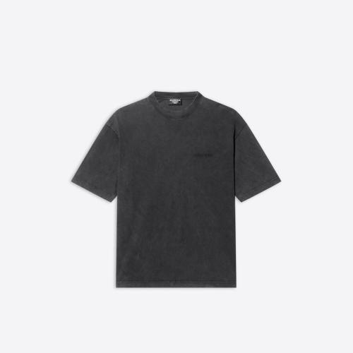  BALENCIAGA巴黎世家 22年春夏 男士 短袖T恤 Men's Logo Medium Fit T-shirt  in Black 612966 预定商品1-3周发货