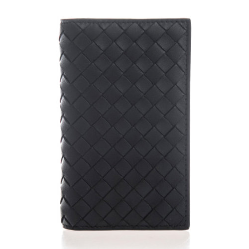 Bottega Veneta/葆蝶家 中性款深绿色羊皮编织对折长款钱夹钱包手拿包 156823-V001N-3008