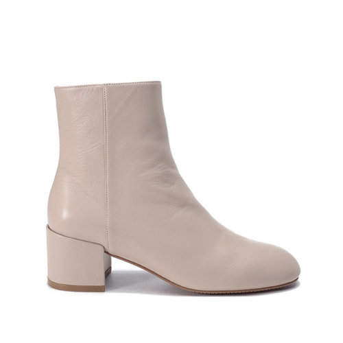 Stuart Weitzman/斯图尔特韦茨曼 女士皮革粗跟靴子短靴 QUARTZ 50