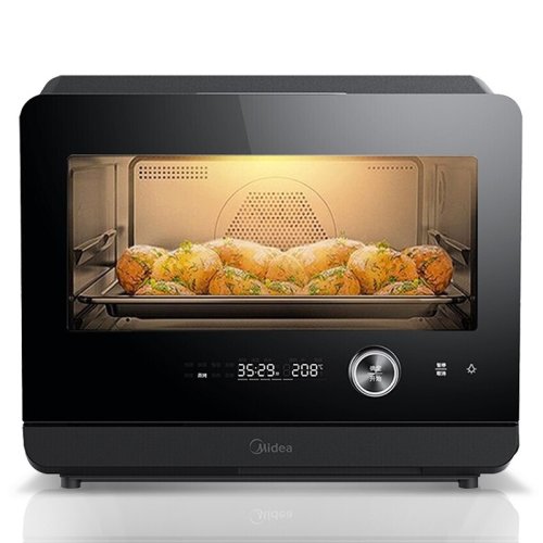 Midea/美的S1系列-PS20C1家用烤箱多功能电烤箱20升专业烘焙蒸烤一体机