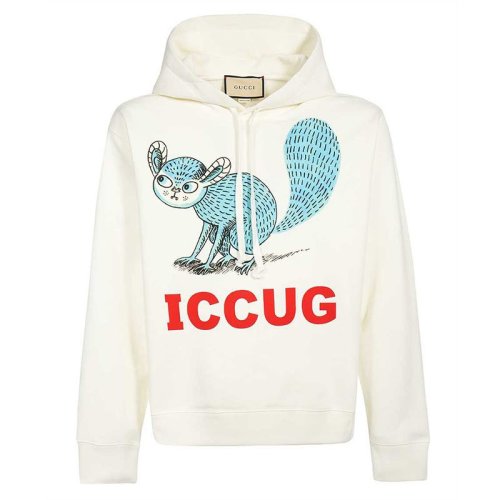  GUCCI/古驰 男士白色棉质卫衣 646953 XJDJR 9095 PLFSX