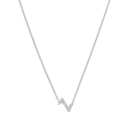  LV路易威登 22年秋冬 女士 项链 LV VOLT UPSIDE DOWN PENDANT， WHITE GOLD AND DIAMONDS Q938