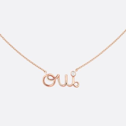  DIOR迪奥 22年秋冬 女士 项链 Oui 项链 JOUI95035_0000 预定商品1-3周发货