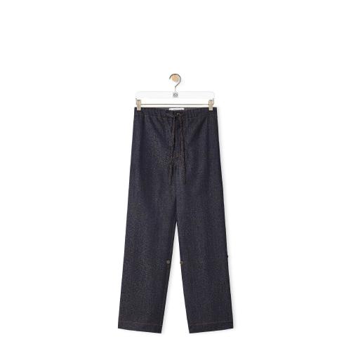  LOEWE罗意威 22年秋冬 男士 休闲裤 Drawstring trousers in wool H526Y11X21-5400