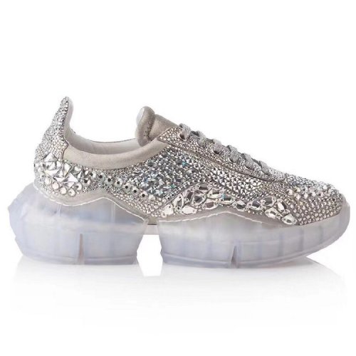Jimmy Choo/周仰杰  女士休闲运动鞋  DIAMOND/F/WIHCRYSTAL