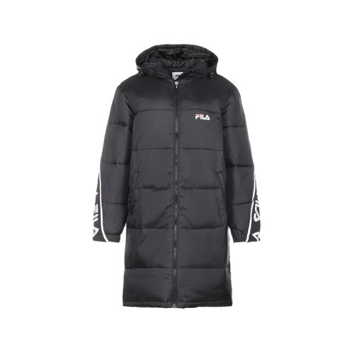 FILA/斐乐 女士聚酰胺纤维中长款连帽棉服外套 687888