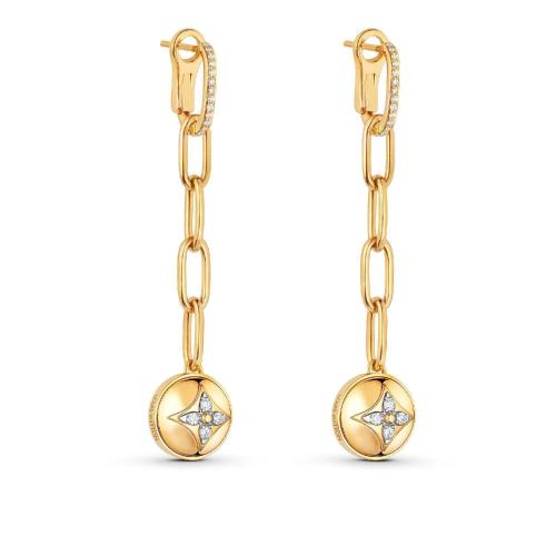  LV路易威登 22年秋冬 女士 耳环 B BLOSSOM 1*w*8K 金钻石耳环 Q96789 预定商品2-8周发货