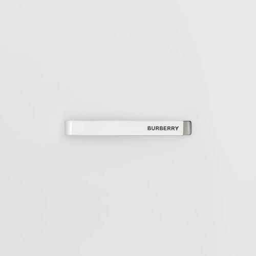  BURBERRY 22年秋冬 男士 徽标装饰镀钯金领带夹 80356921 预定商品1-3周发货