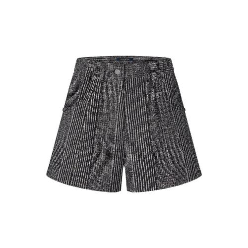  LV路易威登 22年春夏 女士 短裤 金属线条纹短裤 1A9AX0 1A9AX1 1A9AWW 1A9AWX 1A9AWY 1A9AWZ
