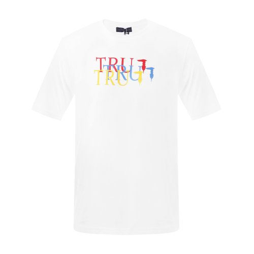 主推 Trussardi/楚莎迪 纯棉领男士短袖t恤 短t 休闲上装 上衣