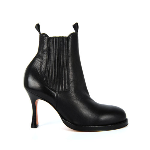 CELINE/赛琳 女士黑色皮质高跟鞋 322853CUV-38NO