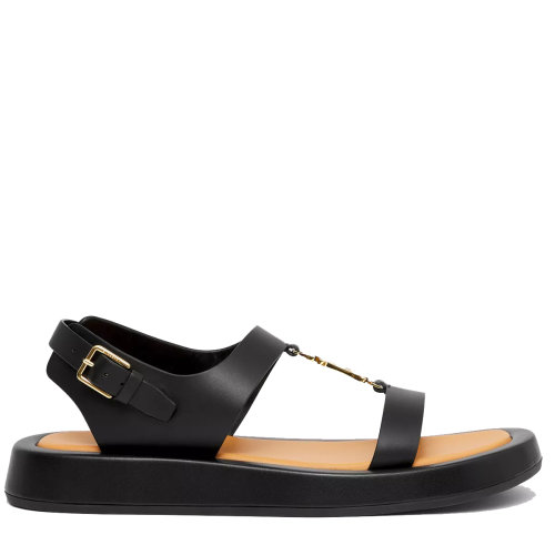 BURBERRY/博柏利 海洋颂歌系列 女士Monogram图案皮革凉鞋80392441