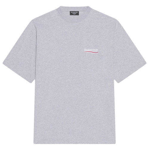 Balenciaga/巴黎世家  男士灰色复古针织大号版型运动T恤641675TKVJ11379