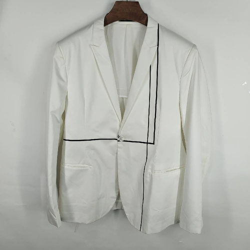 Emporio Armani/安普里奥阿玛尼白色男士西服上衣  R1G640R1008 100 瑕疵折扣