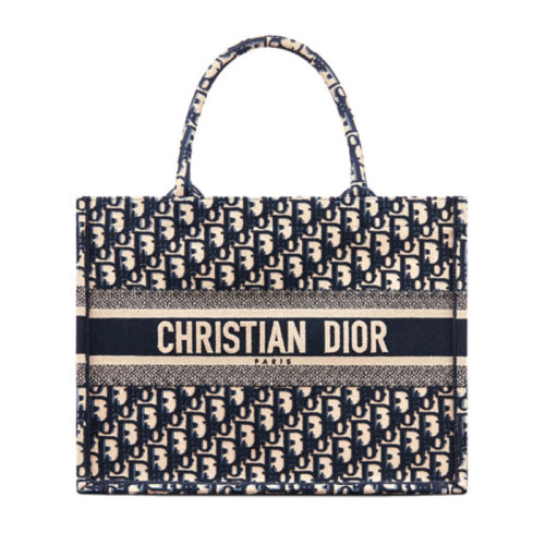 DIOR/迪奥 Oblique 印花 小号 BOOK TOTE 帆布 手袋 M1296ZRIW