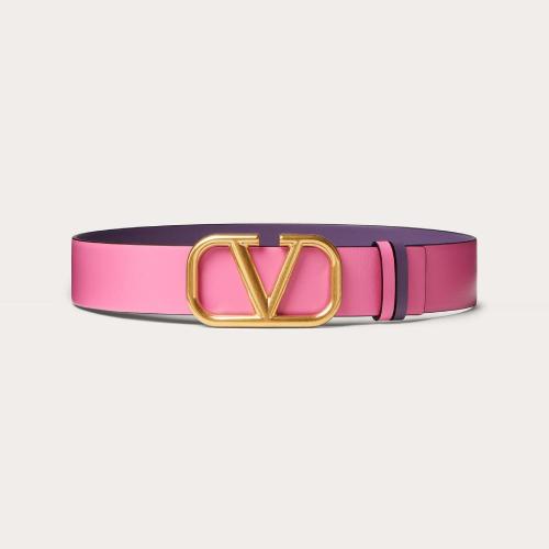  VALENTINO华伦天奴 22年秋冬 女士 腰带 CEINTURE VLogo SIGNATURE RéVERSIBLE EN CUIR DE VE