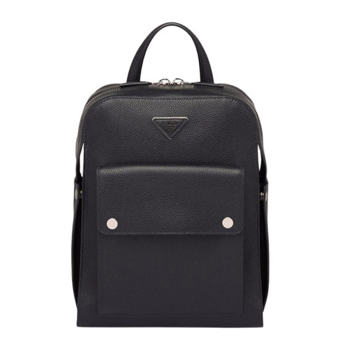 PRADA/普拉达 男士黑色皮革双肩包  2VZ040-2EYT-OOO-F0002