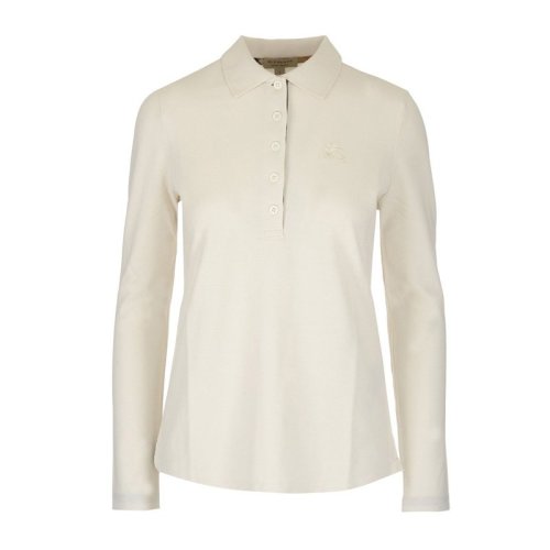 BURBERRY/博柏利  女士棉质经典骑士标长袖T恤翻领Polo衫