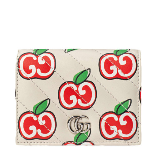  GUCCI/古驰 古琦女包 女士 白色皮革时尚卡包钱包 466492 1W8AN 9086