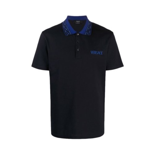  VERSACE/范思哲 男士蓝色棉质短袖T恤 1002545 1A01875 1U610 PLFSX