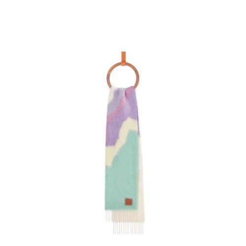  LOEWE罗意威 22年秋冬 女士 围巾 Graphic scarf in wool mohair F655257X03-2016