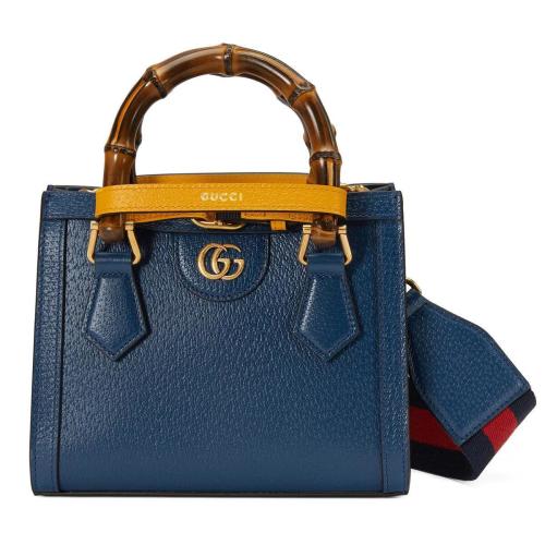  GUCCI古驰 22年秋冬 女士 Gucci Diana竹节迷你托特包 702732 U3ZDT 4862