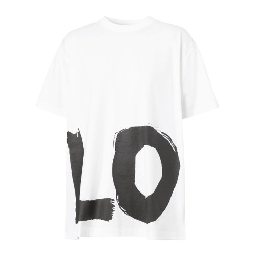 BURBERRY/博柏利 女士 服装  love印花oversized款圆领棉质短袖 女士短袖T恤