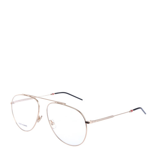 DIOR/迪奥女士时尚金色边框透明镜片眼镜光学镜架 DIOR0221-101287J5G5914