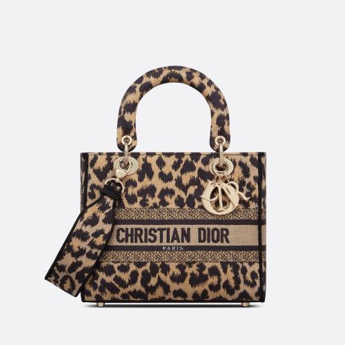 DIOR迪奥 女士 单肩包 中号 Lady D-Lite 手袋 M0565ORHM_M918 预定商品1-3周发货