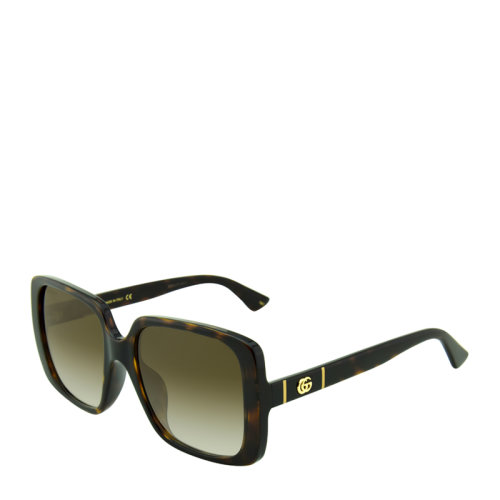 GUCCI/古驰 简约 复古 百搭 板材 方形 大框 女士 太阳镜 4色可选 墨镜 眼镜 GG0632SA 56mm GUCCI 古驰